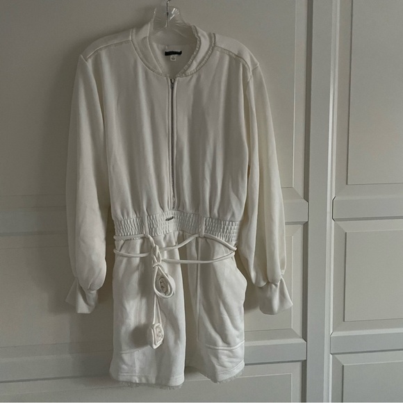 New! For Love And Lemons Ronnie off white dress with side pockets 22883 - Picture 2 of 12